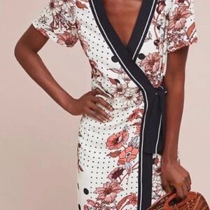 Maeve by Anthropologie floral wrap dress